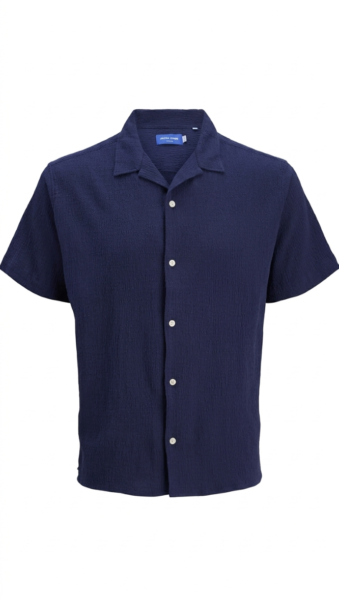 Jack & Jones Junior V‑Neck Shirt – 100% Cotton Short Sleeve Top