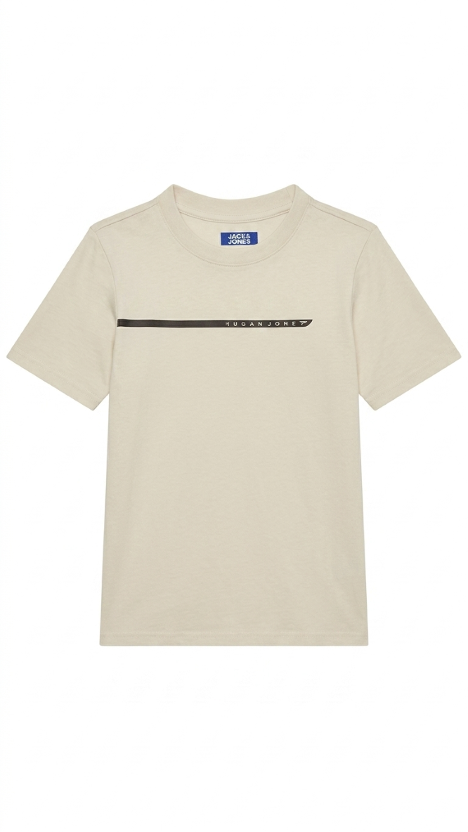 Boys Cotton Graphic T-Shirt | Jack & Jones Crew Neck
