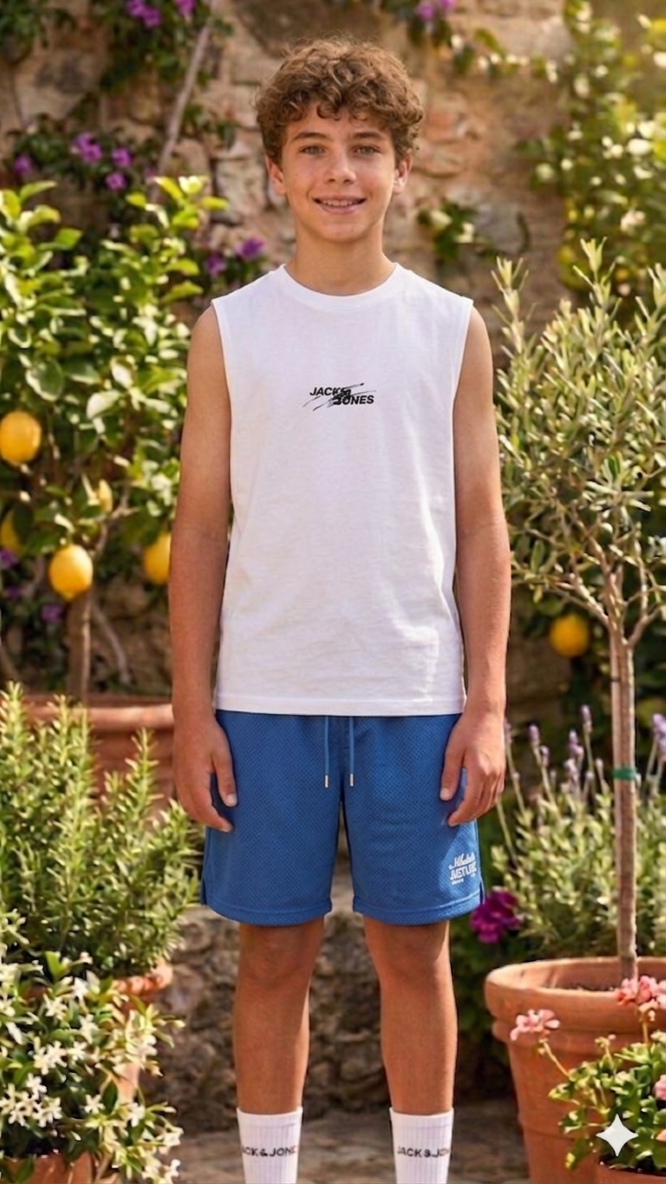 Jack & Jones Junior Printed Shorts – Elastic Waist Kids Shorts