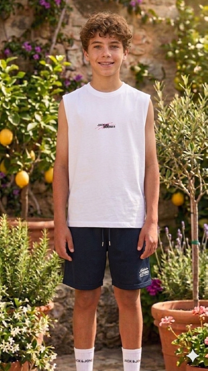 Jack & Jones Junior Printed Shorts – Elastic Waist Kids Shorts