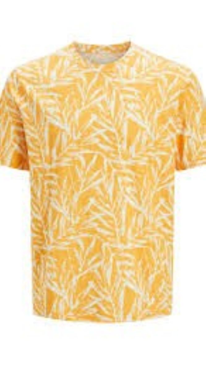 Boys cotton T-shirt with rubber print in black, white, or apricot by Jack & Jones Junior