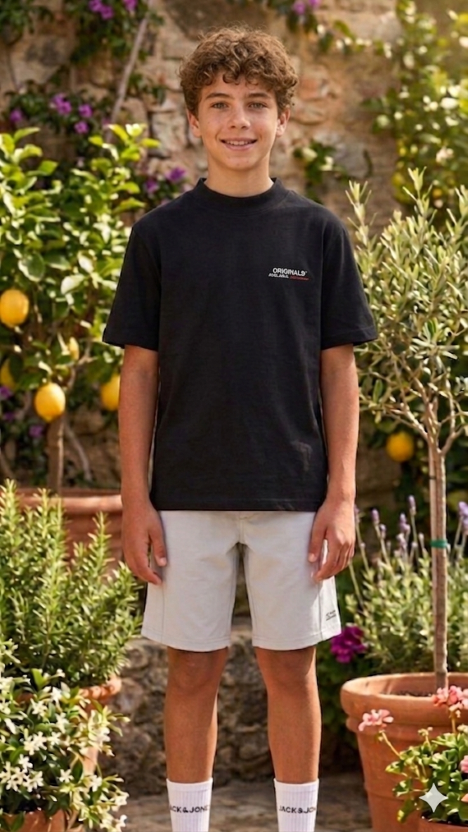 Jack & Jones Junior Loose Fit T‑Shirt – 100% Cotton Print Tee
