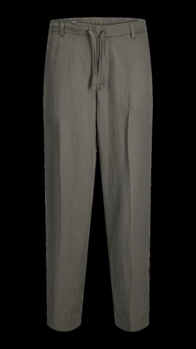 Beige and green boys loose-fit chino pants by Jack & Jones Junior