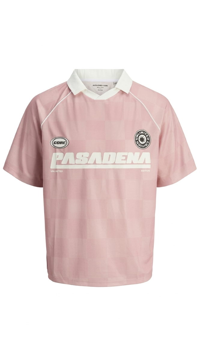 Boys relaxed-fit polo shirt in pink, black, or white by Jack & Jones Junior