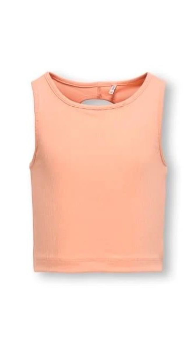 Girls Cropped Sleeveless Top with Cut-Out Detail | ONLY GIRLS
