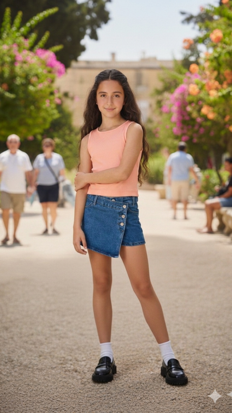 Girls Cropped Sleeveless Top with Cut-Out Detail | ONLY GIRLS