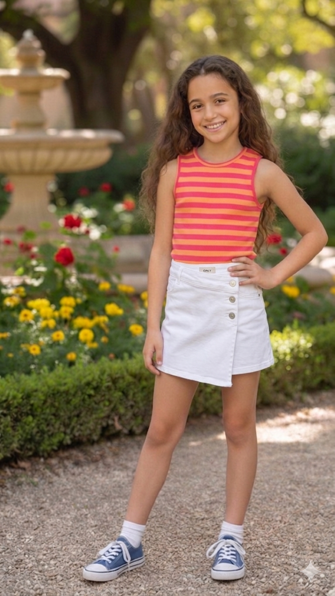 ONLY GIRLS 100% Cotton Skirt – Practical, Stylish & Comfortable for Active Girls