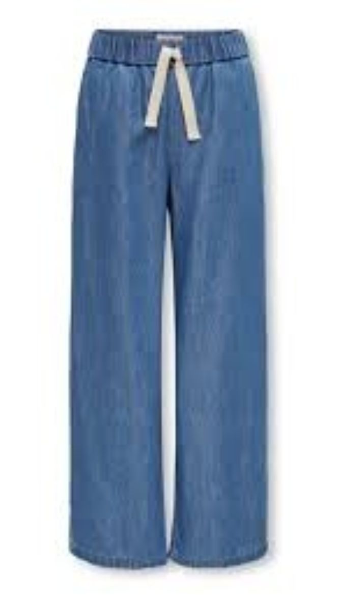 ONLY GIRLS Wide‑Fit Jeans – Soft Denim Blend, Comfortable Wide Leg, Everyday Style
