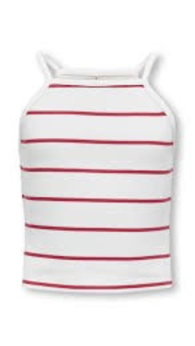 KIDS ONLY Rib Spaghetti Strap Top – Slim Fit, Soft Cotton Stretch