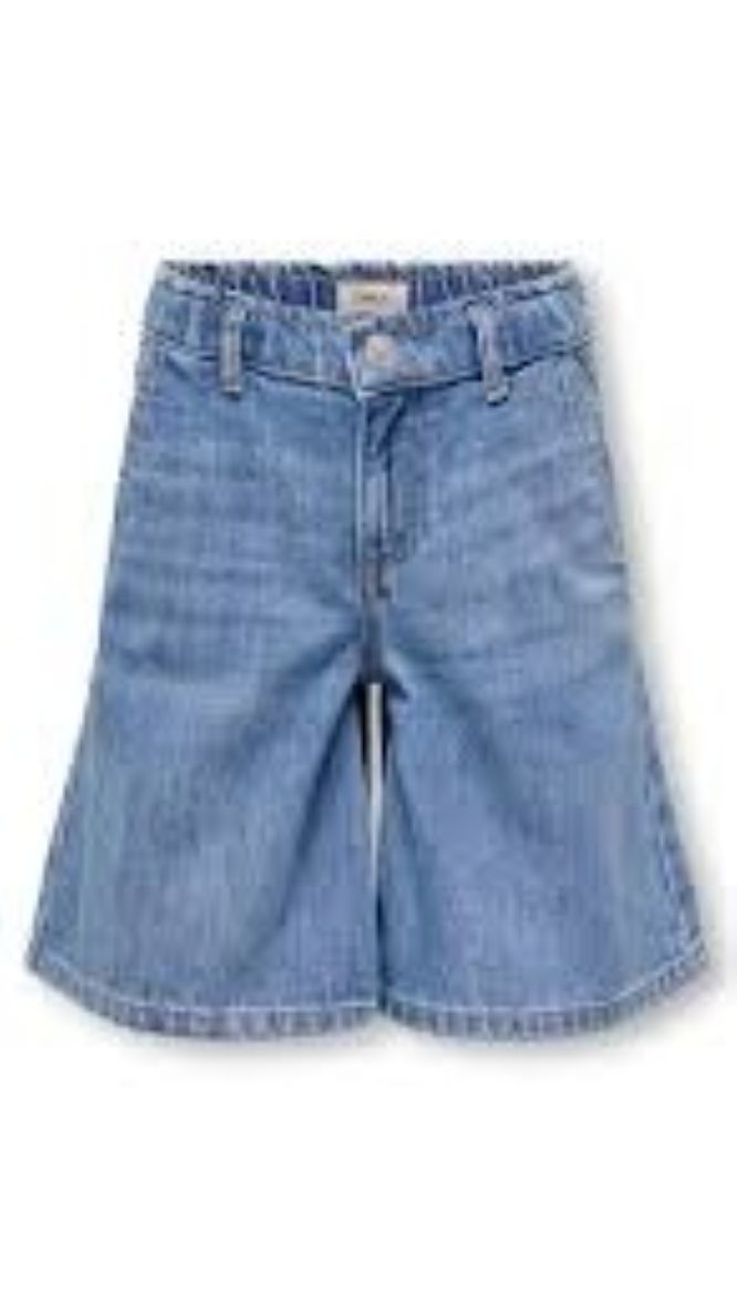 ONLY GIRLS Oversize Denim Shorts – 75% Cotton, 25% Recycled Cotton, Summer Style