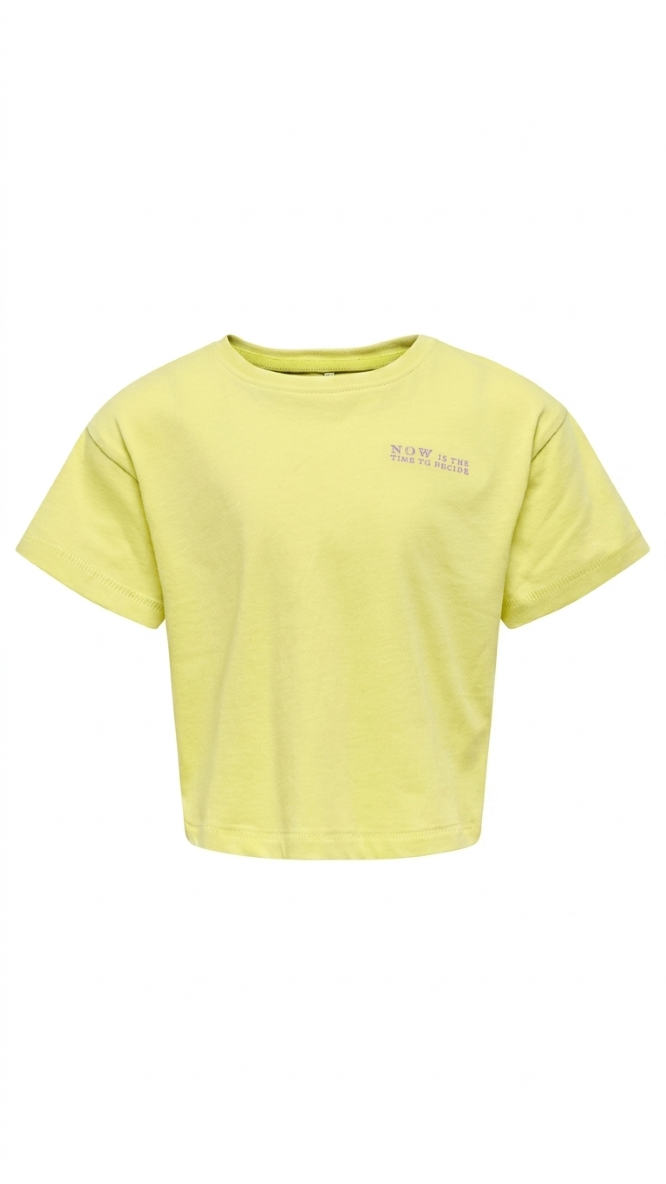 ONLY GIRLS Relaxed Fit Jersey T‑Shirt – Organic Cotton, Dropped Shoulders