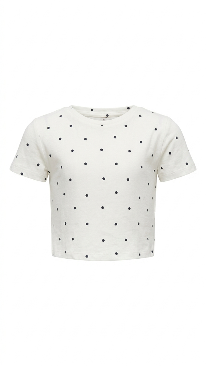 ONLY GIRLS Tight‑Fit Printed T‑Shirt – Organic Cotton Stretch, All‑Over Print