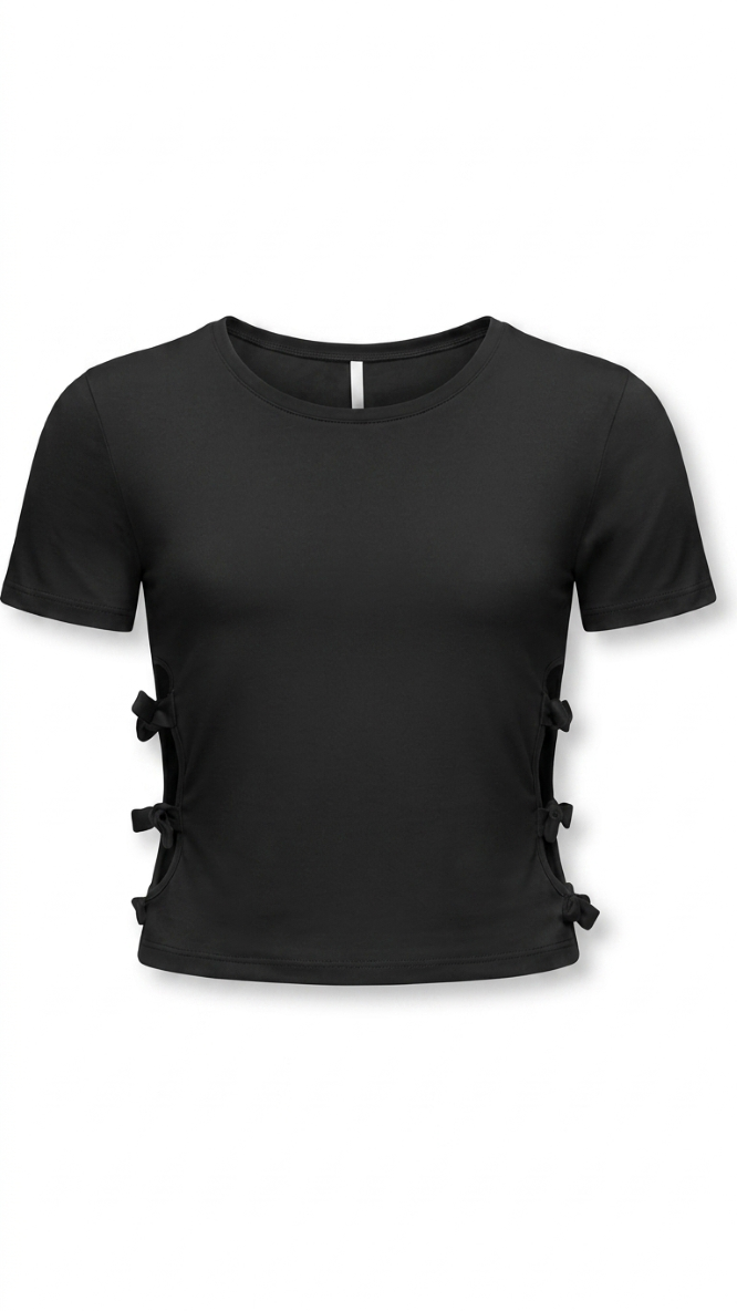 KIDS ONLY GIRL Kognessa Bow T-Shirt - Candy Organic Cotton | Fusion