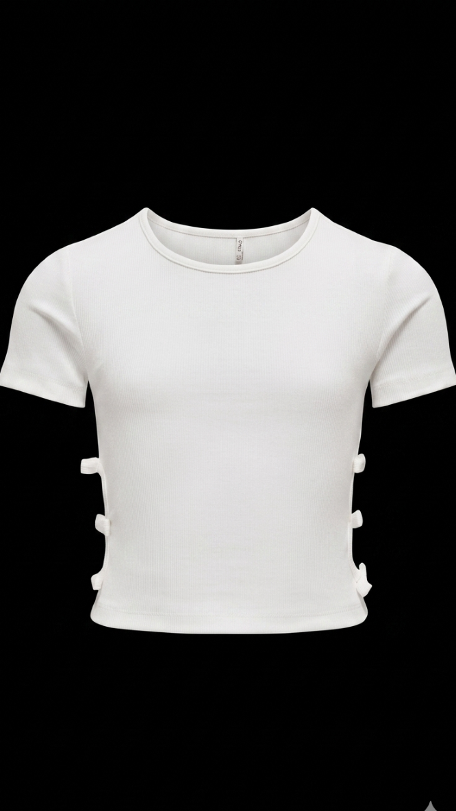 KIDS ONLY GIRL Kognessa Bow T-Shirt - Candy Organic Cotton | Fusion