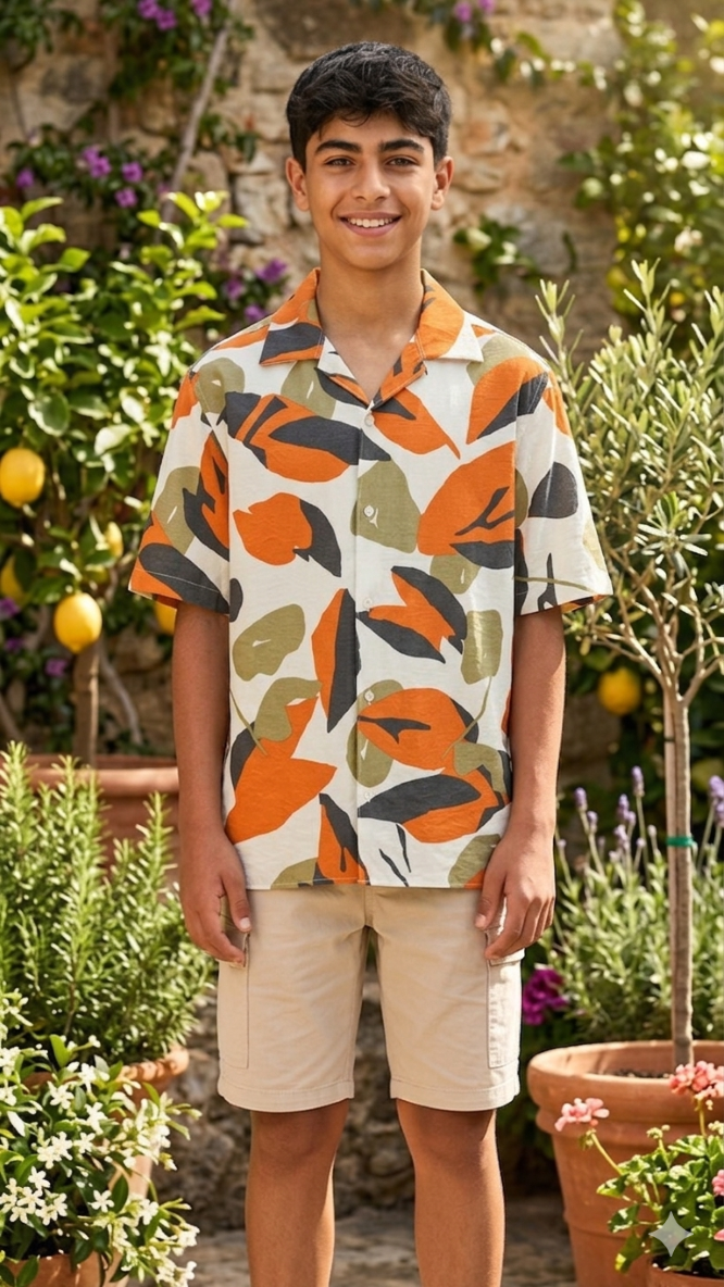 Boys Resort Collar Shirt Relaxed Fit | Jack & Jones Junior