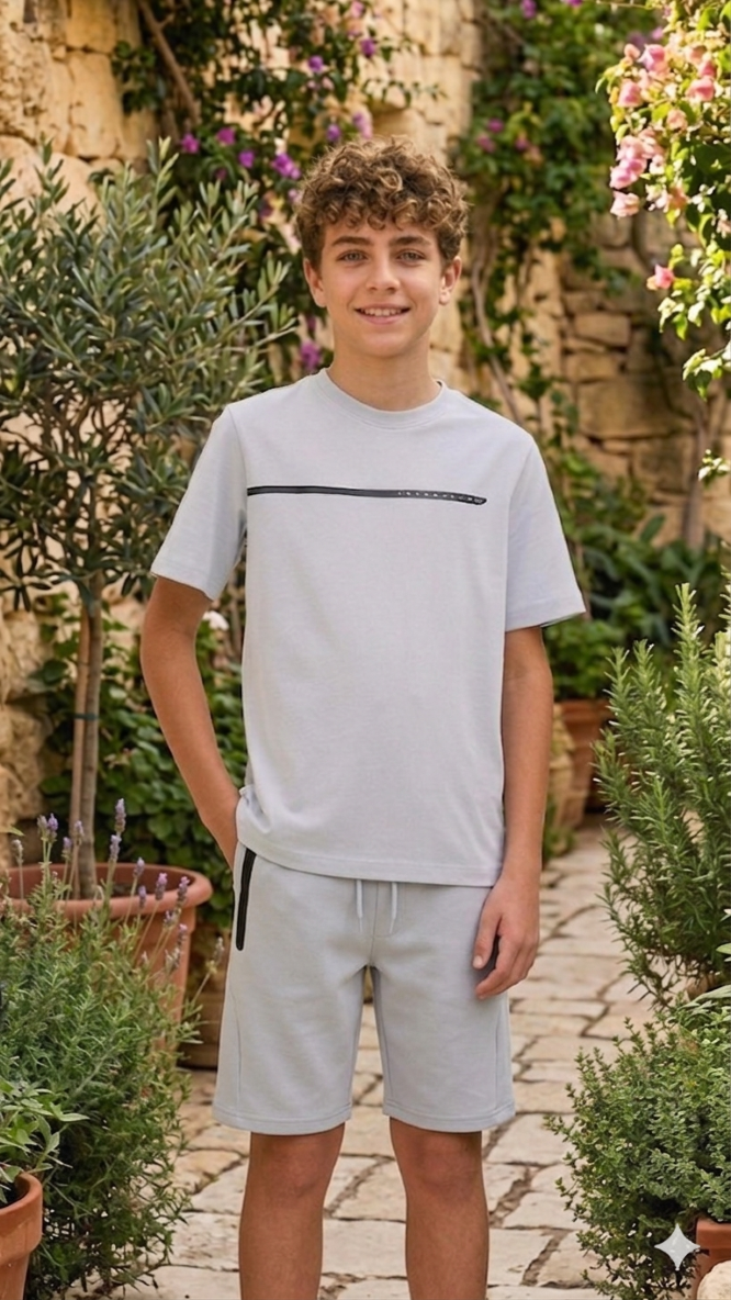 Boys Cotton Graphic T-Shirt | Jack & Jones Crew Neck