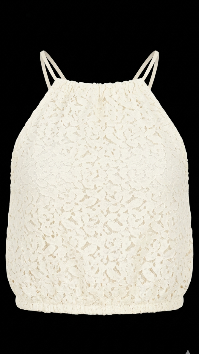 Girls Lace Sleeveless Top | ONLY GIRLS Lightweight Stylish Top