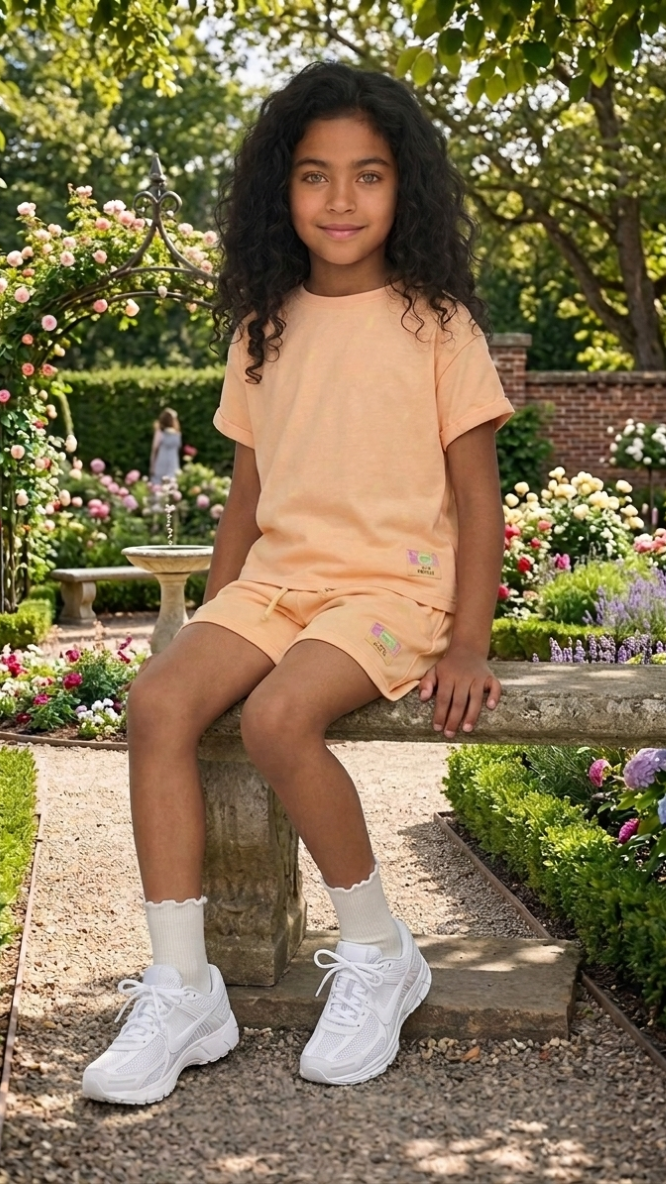 Girls Pink Shorts | Cotton Blend Casual Summer Shorts