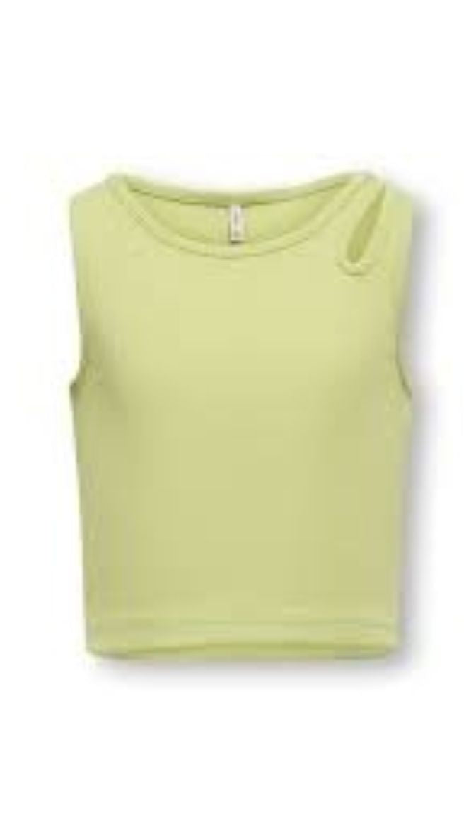 ONLY Girls Cropped Sleeveless Top – Organic Cotton Tight Fit
