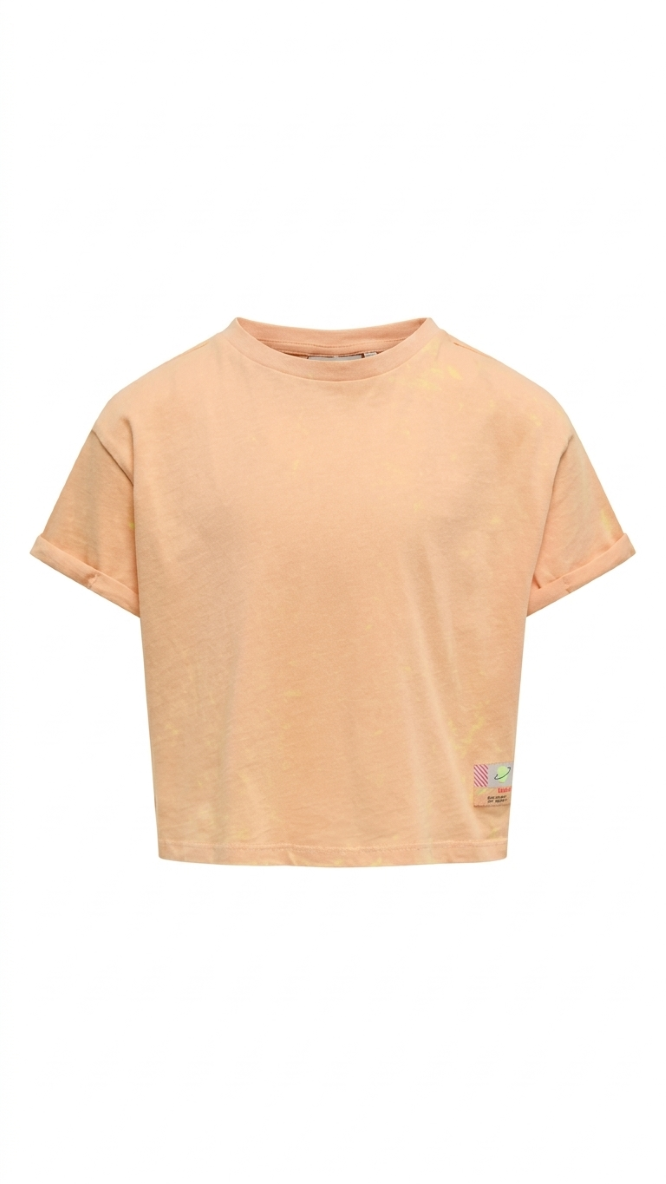 Girl’s Washed Effect T-Shirt | Relaxed Fit Casual Top