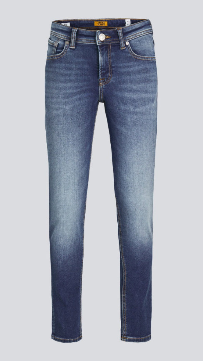 Jack & Jones Junior Boys' Slim Fit Jeans - Classic Stonewashed Denim (Ages 8-16)
